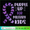 Purple Ribbon Butterflies Purple Up For Military Kids copy
