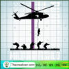 Purple Up To Military Child  SVG Cut File for Cricut