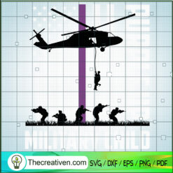 Purple Up To Military Child  SVG Cut File for Cricut