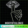 Silience The Hate SVG, Day Of Silence SVG, Lips And Hand SVG 3 Silence The Hate Day Of Silence copy