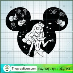 Sleeping Beauty Mickey Ears SVG, Disney Princess SVG, Walt Disney SVG