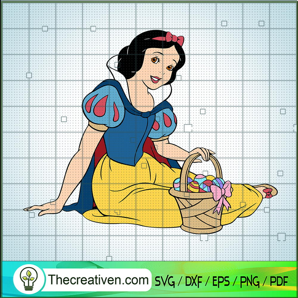 Snow White Basket Easter SVG, Snow White SVG, Happy Easter Day SVG 1 Snow White Basket Easter SVG, Snow White SVG, Happy Easter Day SVG