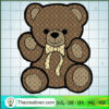 Teddy Bear Louis Vuitton Luxury SVG Cut File for Cricut & Silhouette