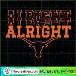 Alright SVG, Texas Pride State SVG, Cow Head SVG