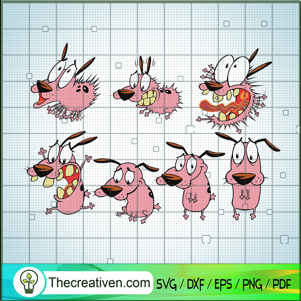 Courage The Cowardly Dog Emoji SVG, TV Series SVG, Courage SVG 1 Courage The Cowardly Dog Emoji SVG, TV Series SVG, Courage SVG