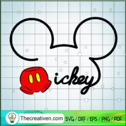 Mickey Mouse Outline SVG, Mickey SVG, Walt Disney SVG