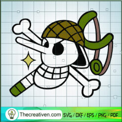 Usopp Jolly Roger SVG, One Piece SVG, Tony Tony Choper SVG