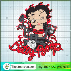 Betty Boop Drive Harley-Davidson SVG, Betty Boop SVG, Baby Be Good SVG