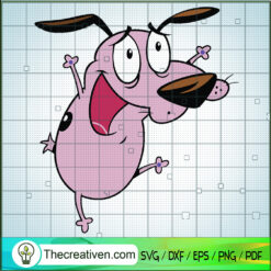 Funny Courage SVG, Courage the Cowardly Dog SVG, Funny Dog SVG
