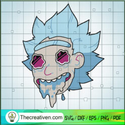 Rick Sanchez Morty Scary Face SVG Cut File for Cricut & Silhouette