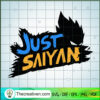 Vegeta Goku Trunks Logo SVG, Just Saiyan SVG, Vegeta SVG