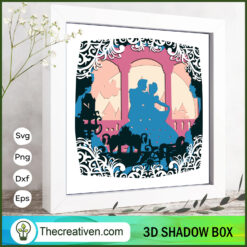 Fairy Tales Princess 3D Pape SVG Cut File for Cricut