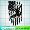 Deer Flag SVG, Deer Hunting SVG, American Flag SVG