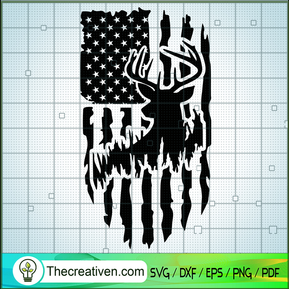 Deer Flag SVG, Deer Hunting SVG, American Flag SVG 1 Deer Flag SVG, Deer Hunting SVG, American Flag SVG