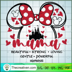 Disney Mama SVG, Happy Mother's Day SVG, Disney Minnie Head SVG