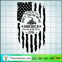 Don't Tread On Me America SVG Cut File for Cricut & Silhouette