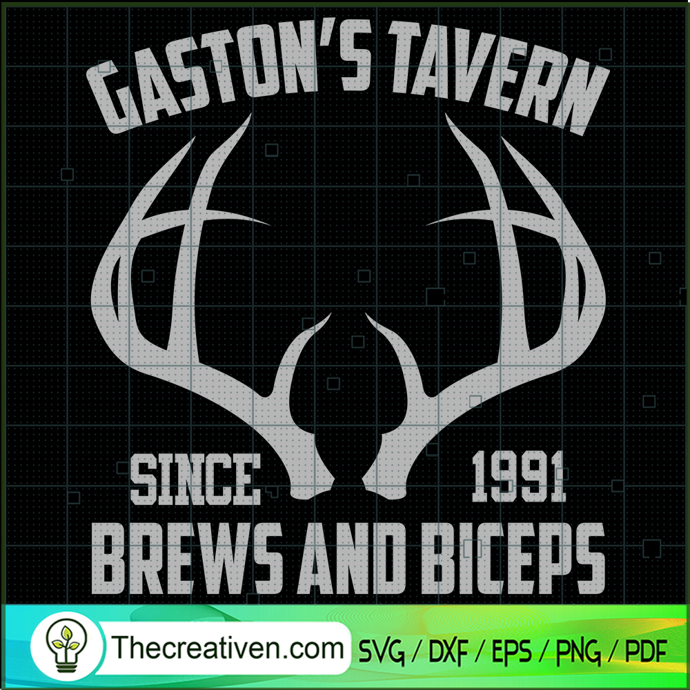 Gaston's Tavern Since 1991 B SVG Cut File for Cricut 1 Gaston's Tavern Since 1991 B SVG Cut File for Cricut
