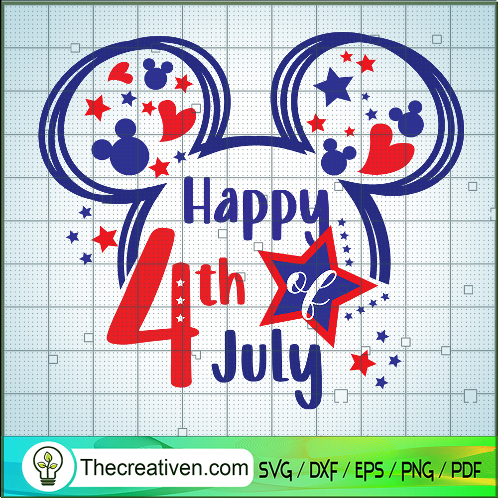 Disney Happy 4th Of July SVG, Disney Mickey Head SVG, 4th Of July SVG 1 Disney Happy 4th Of July SVG, Disney Mickey Head SVG, 4th Of July SVG