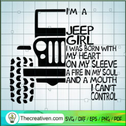 I'm a Jeep Girl SVG Cut File for Cricut & Silhouette