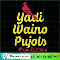Yadi Waino Pujols SVG Cut File for Cricut & Silhouette