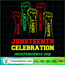 Juneteenth Celebration Indep SVG Cut File for Cricut