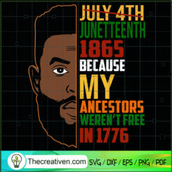 July 4th Juneteenth 1865 Bec SVG Cut File for Cricut Design 96174