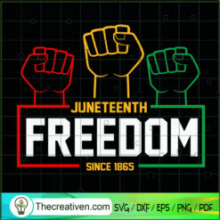Juneteenth Freedom Since 1865 SVG Cut File for Cricut & Silhouette