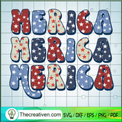 Merica Merica Merica SVG, Merica Star SVG, America SVG