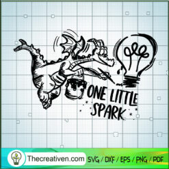 One Little Spark SVG, Cute Maleficent Dragon SVG, Disney SVG