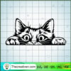 Peeking Cat Cute SVG, Cat Lover SVG, Love My Pet SVG 2 Peeking Cat Cute copy