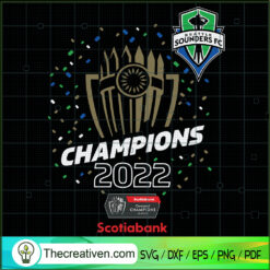 Seattle Sounders Champion 2022 SVG Cut File for Cricut & Silhouette