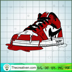 Nike Air Jordan Drip SVG, Sneakers Drip SVG, Hypebeast SVG