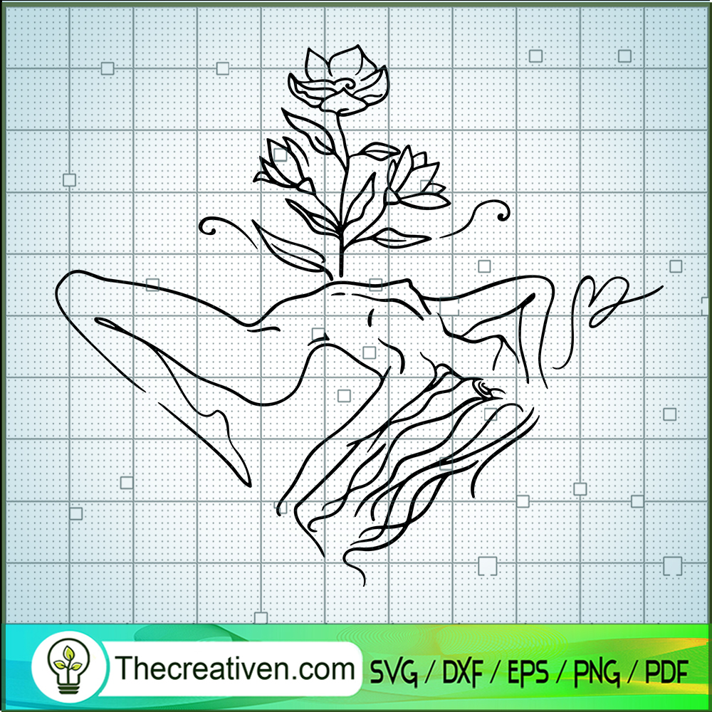 Woman With Flowers SVG, Sexy Woman SVG, Flowers SVG 1 Woman With Flowers SVG, Sexy Woman SVG, Flowers SVG