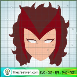 Wanda Head SVG Cut File for Cricut & Silhouette