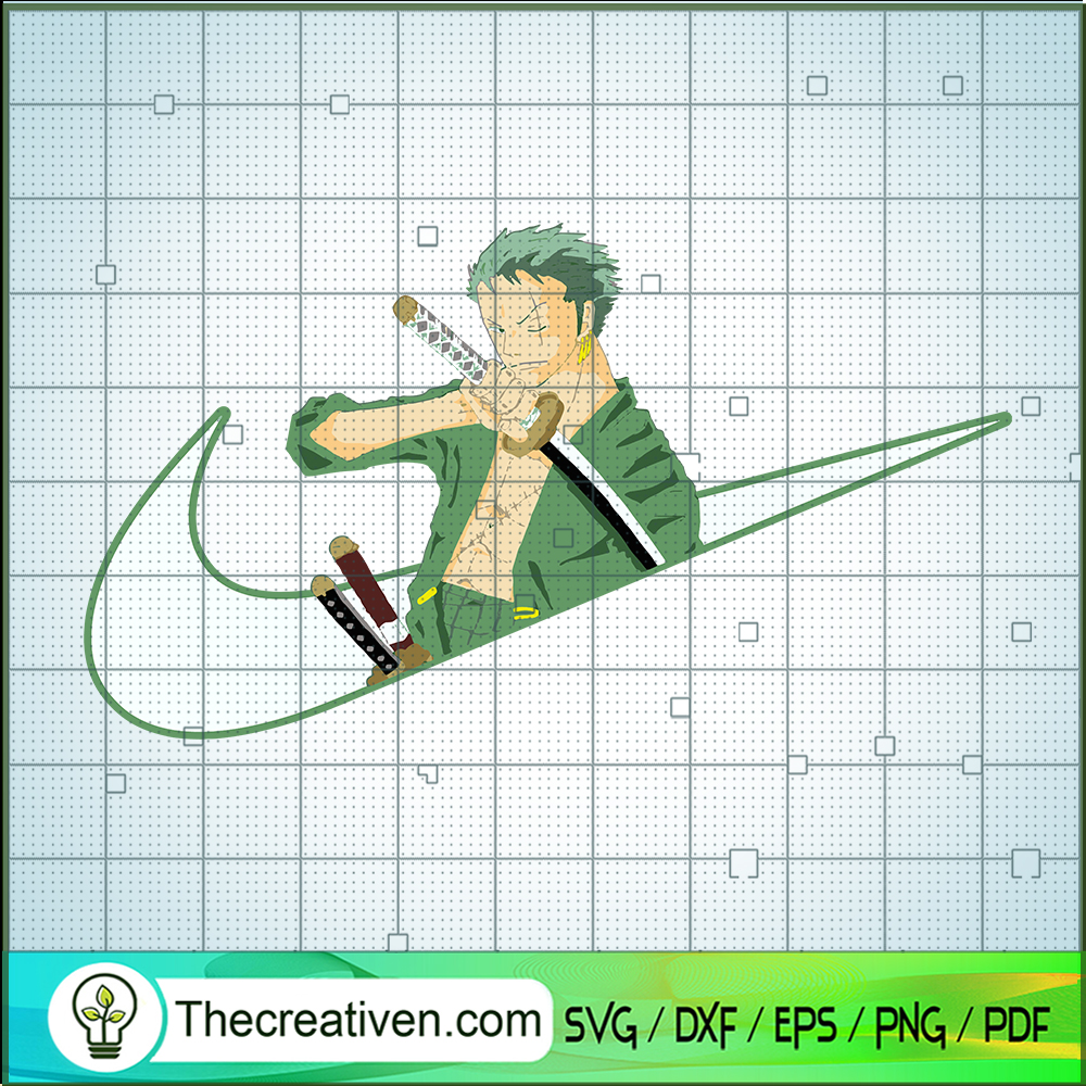 Nike With One Piece Zoro SVG, Roronoa Zoro SVG, Dragon Ball SVG 1 Nike With One Piece Zoro SVG, Roronoa Zoro SVG, Dragon Ball SVG