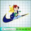 Nike With Pikachu And Satoshi SVG, Nike Logo SVG, Pikachu SVG