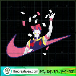 Nike x Hisoka With Card SVG, Hunter x Hunter SVG, Nike Logo SVG