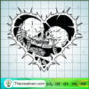 Skull Kiss In Love SVG, Skull Heart SVG, Skull SVG 2 Untitled 4 copy 4