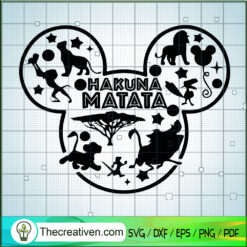 Hakuna Matata SVG, Lion King SVG, Disney Movie SVG