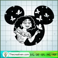 Cute Mirabel Mickey Ears SVG, Encanto Mirabel SVG, Disney Encanto SVG
