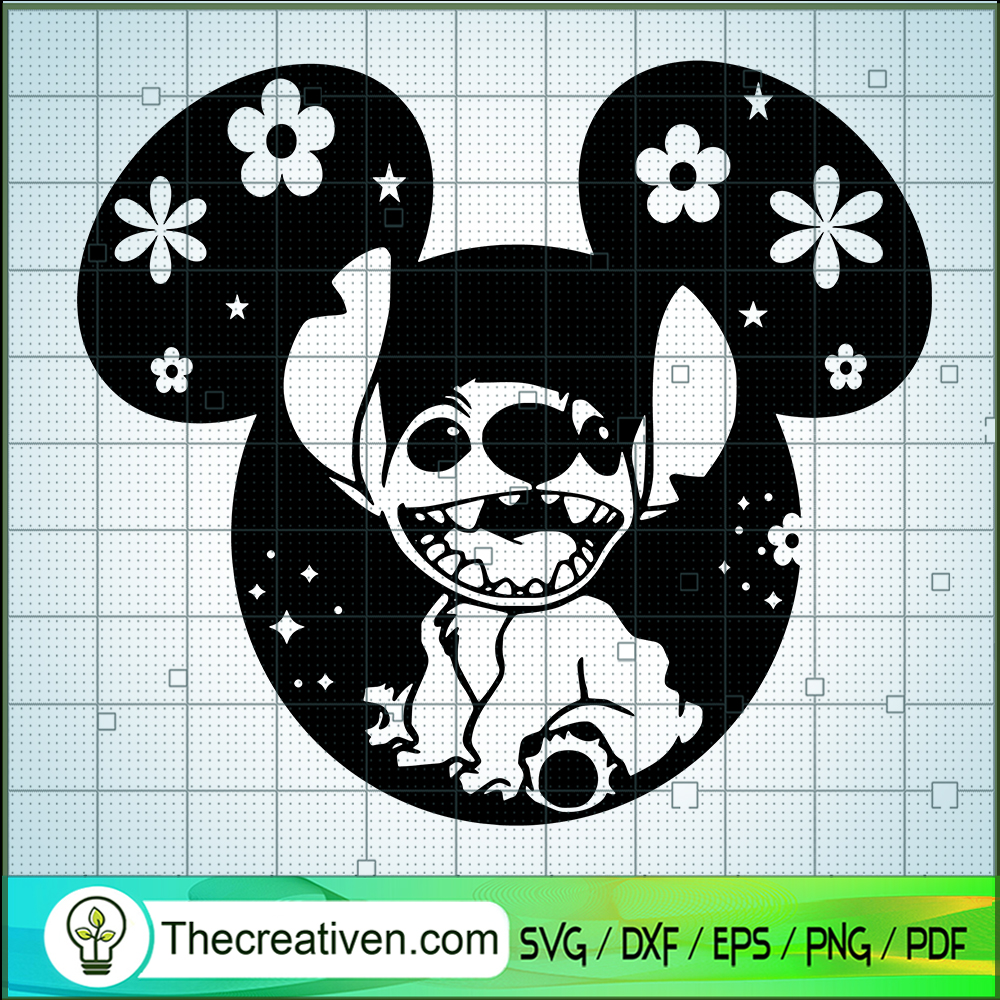 Stitch Mickey Ears SVG, Ohana Stitch SVG, Walt Disney SVG 1 Stitch Mickey Ears SVG, Ohana Stitch SVG, Walt Disney SVG