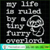 My Life Is Ruled By a Tiny Furry Overlord SVG, Quotes SVG, Sloth SVG