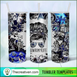 Cowboys4life Full Tumbler Wrap Tumbler Wrap – Digital Download