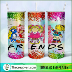 Friends Birthday Kids Full Tum Tumbler Wrap Download
