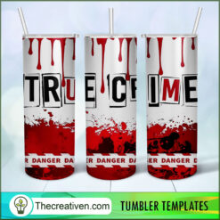 True Crime Full Tumbler Wrap Tumbler Wrap – Digital Download