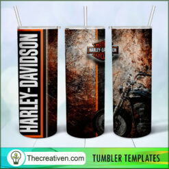 Vintage Background Harley-Davi Tumbler Wrap Download