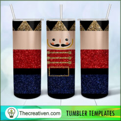 Christmas Wine Full Tumbler Wrap Tumbler Wrap – Digital Download