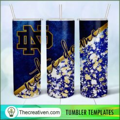 Notre Dame Fighting Irish Foot Tumbler Wrap Download