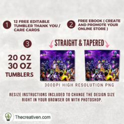 Alternative view of Fortnite Poster Full Tumbler Wrap Tumbler Wrap – Digital Download