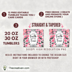 Alternative view of Let Your Faith Be Bigger Than  Tumbler Wrap Download